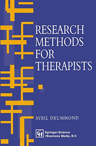 Avril Drummond Research Methods For Therapists