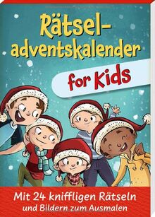HOWAF Adventskalender Rätselbuch – 24 Knobelaufgaben Für Erwachsene & Kinder, Weihnachtsgeschenk Für Familie & Kollegen 2025