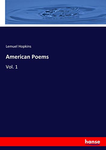 American Poems: Vol. 1