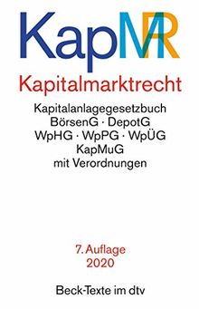 Kapitalmarktrecht (dtv Beck Texte)