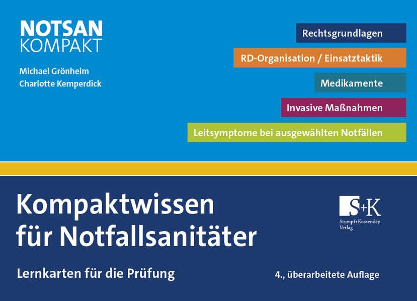 Kompaktwissen für Notfallsanitäter: Lernkarten für die Prüfung