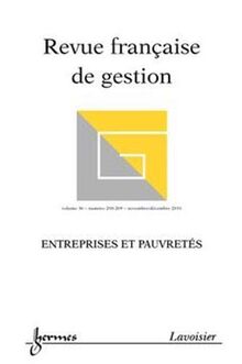 Revue française de gestion, n° 208-209. Entreprises et pauvretés