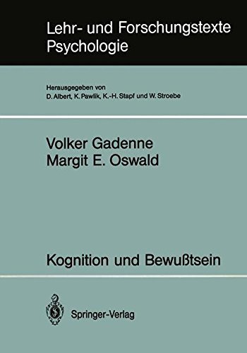 Kognition und Bewußtsein (Lehr- und Forschungstexte Psychologie) (German Edition)