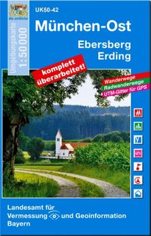 Topographische Sonderkarten Bayern.  UK 50-42. München-Ost.Eberberg.Erding