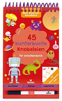 Mein Ruckzuck-Rätselblock für zwischendurch | Rätselbuch mit abwischbarem Stift | Für Kinder ab 6 Jahren