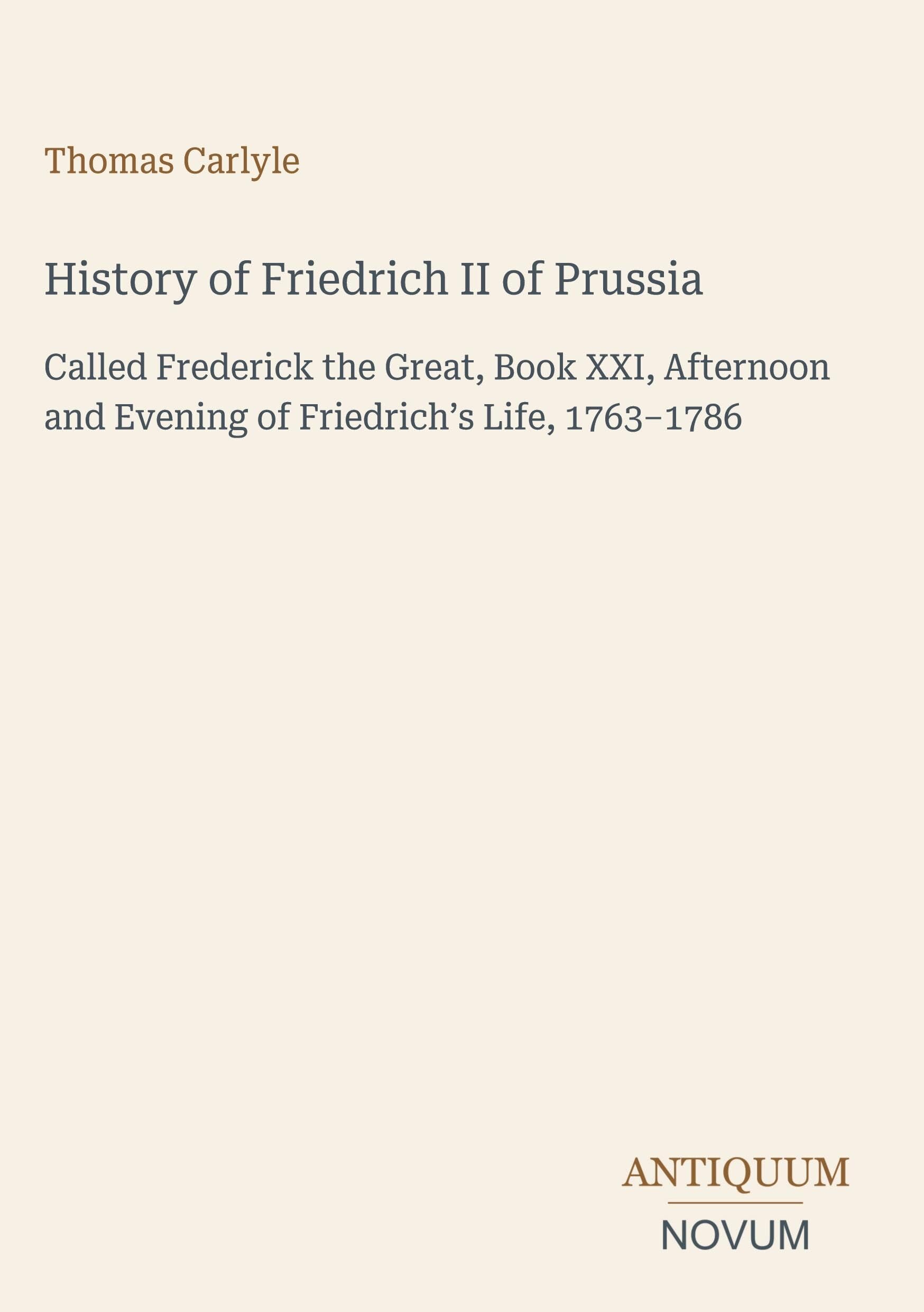 History of Friedrich II of Prussia