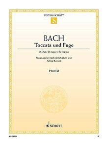 Toccata und Fuge D-Dur: Neuausgabe nach dem Urtext. BWV 912. Klavier. (Edition Schott Einzelausgabe)