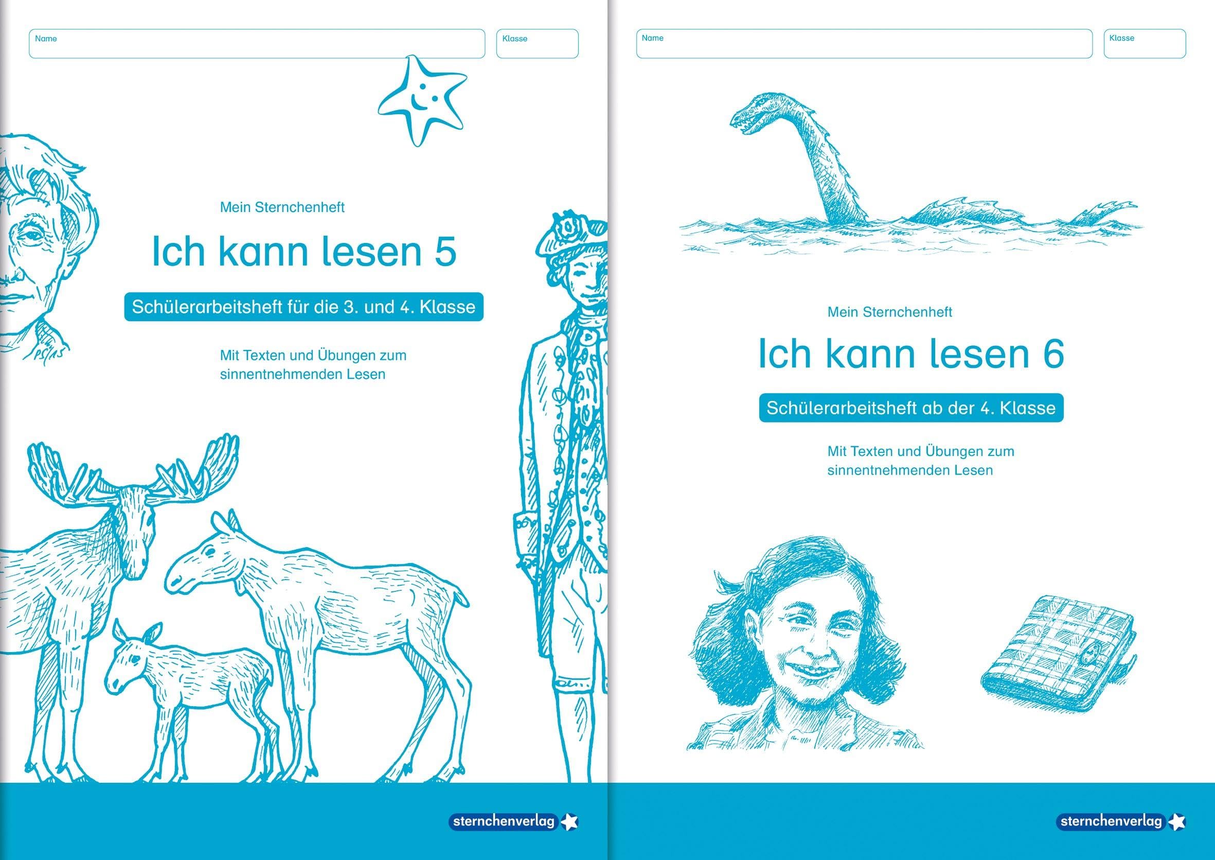 Ich kann lesen 5 und 6 - im Set - 2 Schülerarbeitshefte 3. und 4. Klasse: Meine Sternchenhefte mit Texten und Übungen zum sinnentnehmenden Lesen