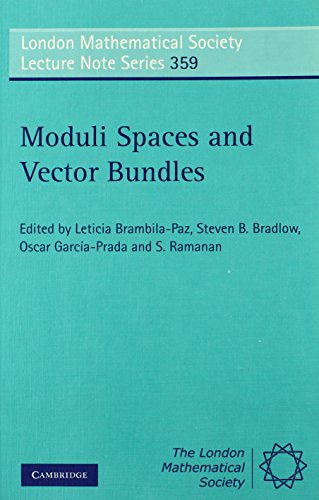 Moduli Spaces and Vector Bundles (London Mathematical Society Lecture Note Series, Band 359)