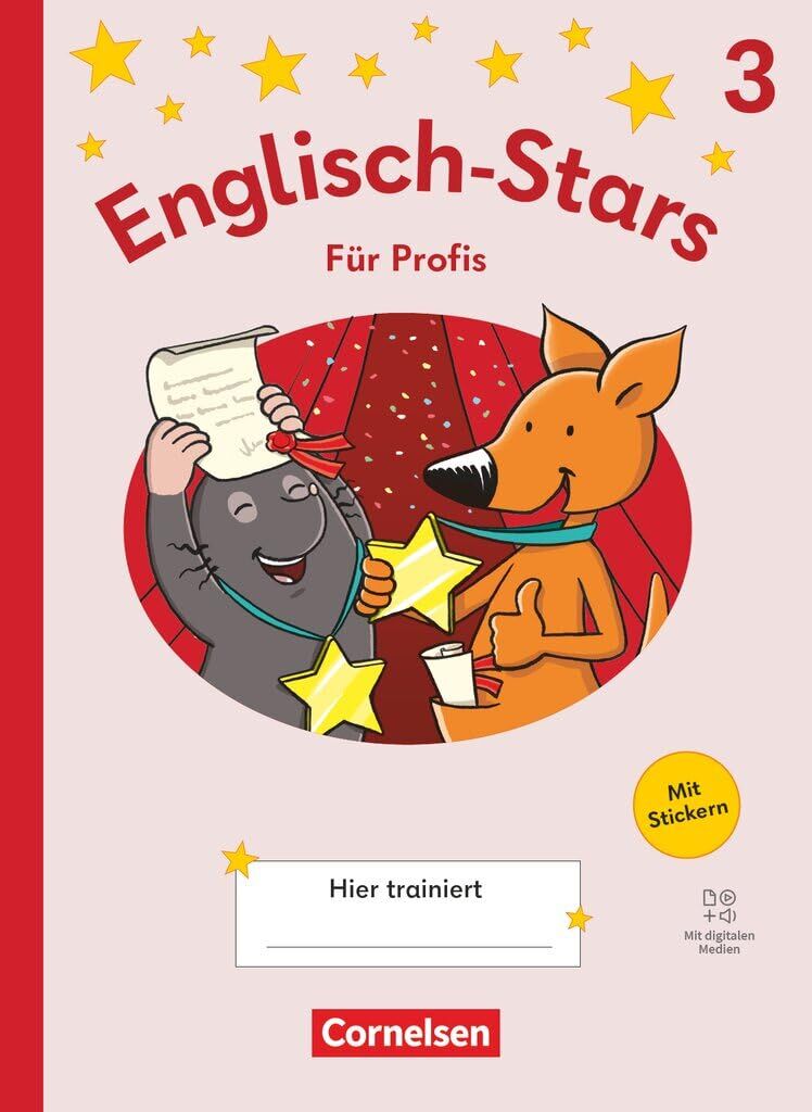 Englisch-Stars 3. Schuljahr - Allgemeine Ausgabe ab 2025 - Übungsheft Profi - Mit Lösungen und digitalen Medien