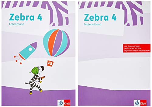 Zebra 4: Paket: Lehrerband und Materialband zum Verbrauchsmaterial Klasse 4 (Zebra. Ausgabe ab 2018)