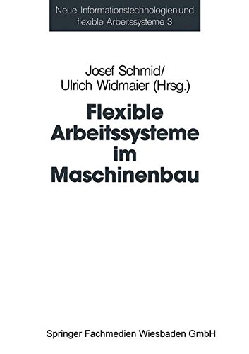 Flexible Arbeitssysteme im Maschinenbau: Ergebnisse aus dem Betriebspanel des Sonderforschungsbereichs 187 (Neue Informationstechnologien und Flexible Arbeitssysteme)