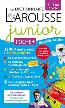 Le dictionnaire Larousse junior poche +, 7-11 ans, CE-CM