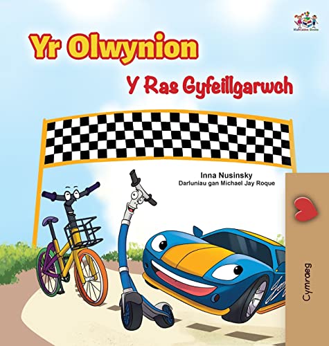 The Wheels The Friendship Race (Welsh Book for Kids) (Welsh Bedtime Collection)