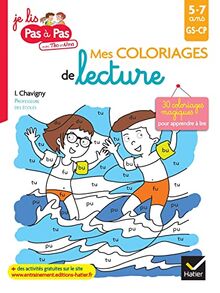 Mes coloriages de lecture 5-7 ans, GS,CP : 30 coloriages magiques pour apprendre à lire