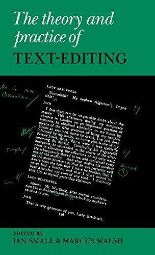 The Theory and Practice of Text-Editing: Essays in Honour of James T. Boulton