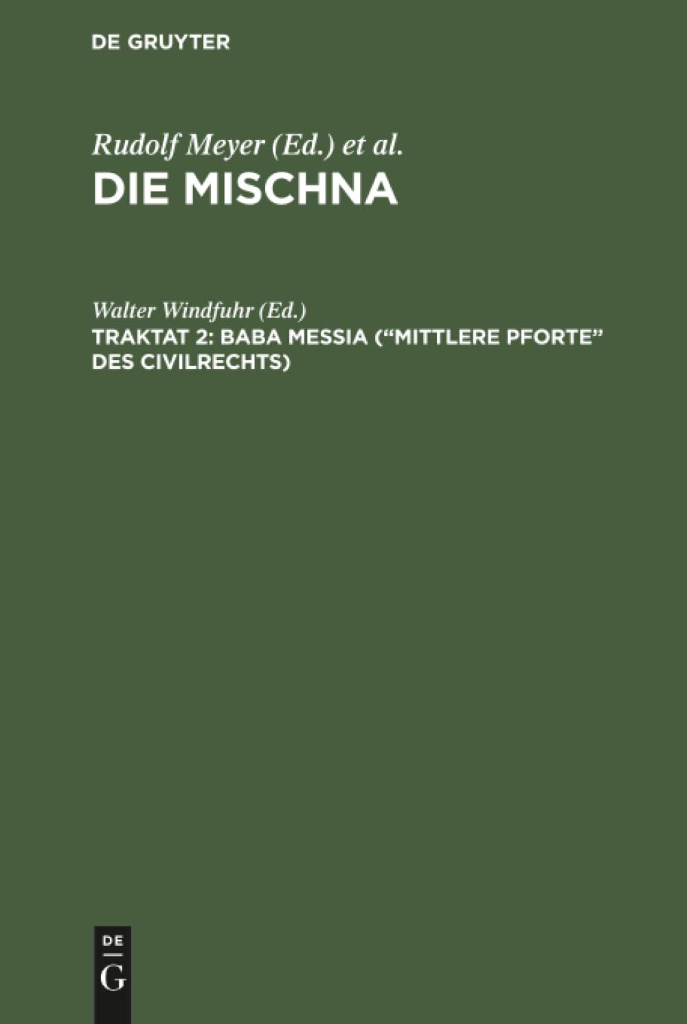 Baba meßia (Mittlere Pforte des Civilrechts)