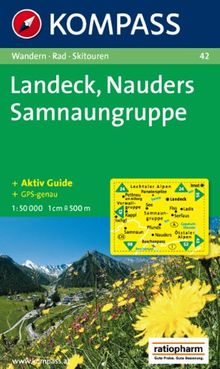 Landeck, Nauders, Samnaungruppe: Wandern / Rad / Skitouren. GPS-tauglich. 1:50.000