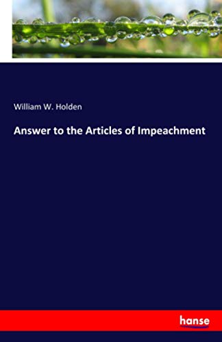 Answer to the Articles of Impeachment