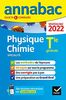Annales du bac Annabac 2022 Physique-Chimie Tle générale (spécialité): méthodes & sujets corrigés nouveau bac