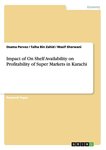 Impact of On Shelf Availability on Profitability of Super Markets in Karachi