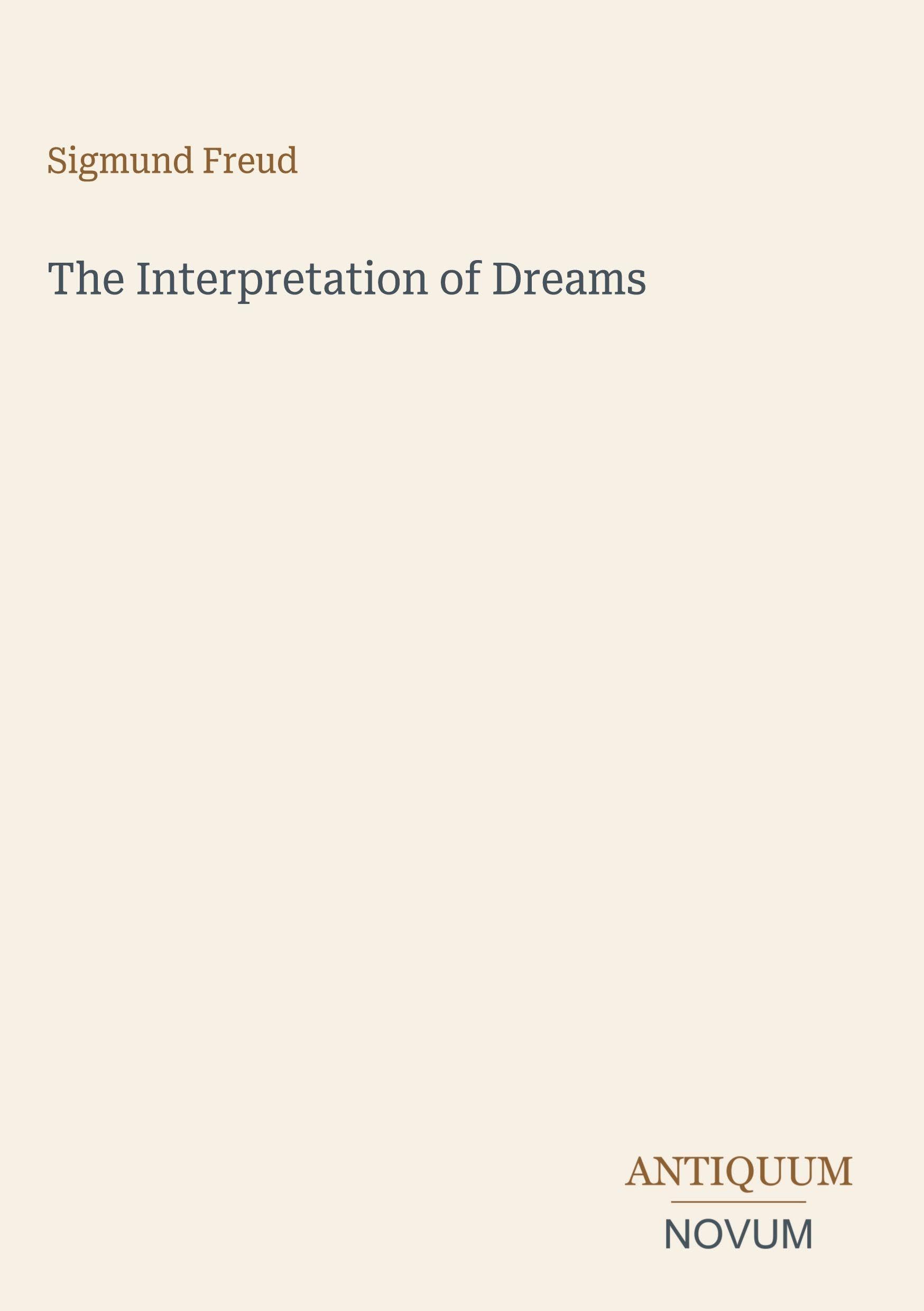 The Interpretation of Dreams