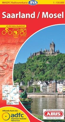 ADFC-Radtourenkarte 19 Mosel/Saarland 1 : 150 000