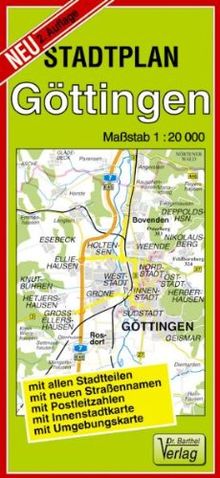 Göttingen 1 : 20 000. Stadtplan