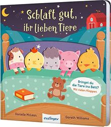 Schlaft gut, ihr lieben Tiere: Hilf mit, die Tiere ins Bett zu bringen! Mit ausgestanzten Figuren & Klappen