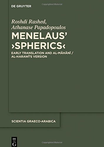 Menelaus' ›Spherics‹: Early Translation and al-Māhānī / al-Harawī's Version (Scientia Graeco-Arabica, Band 21)