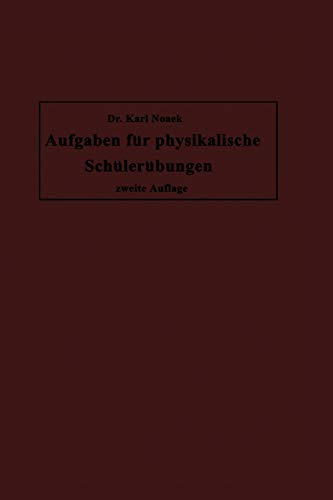 Aufgaben für physikalische Schülerübungen