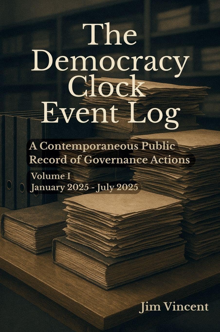 The Democracy Clock Event Log: A Contemporaneous Public Record of Governance Actions, Volume I, January 2025-July 2025