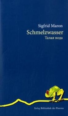 Schmelzwasser: eine Assoziationskette möglicherweise ein Roman keine Gebrauchsanweisung für eine Waschmaschine aber fast ein Kochbuch