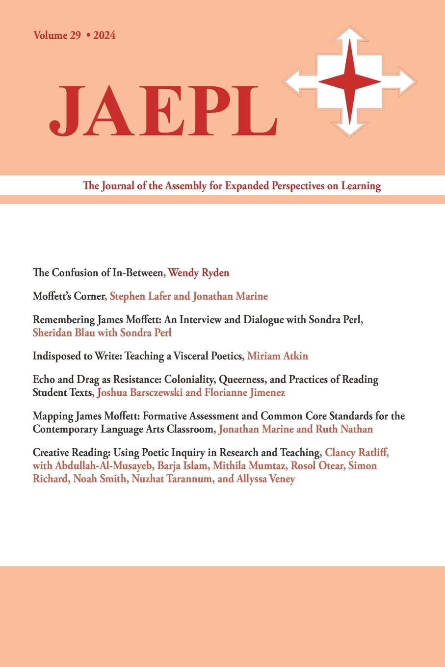 JAEPL 29 (2024): The Journal of the Assembly for Expanded Perspectives on Learning