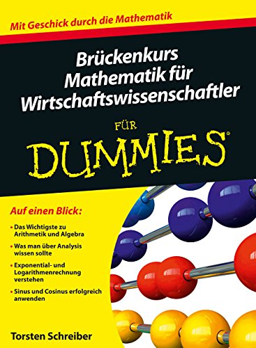 Brückenkurs Mathematik für Wirtschaftswissenschaftler für Dummies (Fur Dummies)