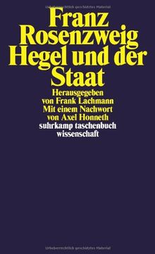 Hegel und der Staat (suhrkamp taschenbuch wissenschaft)