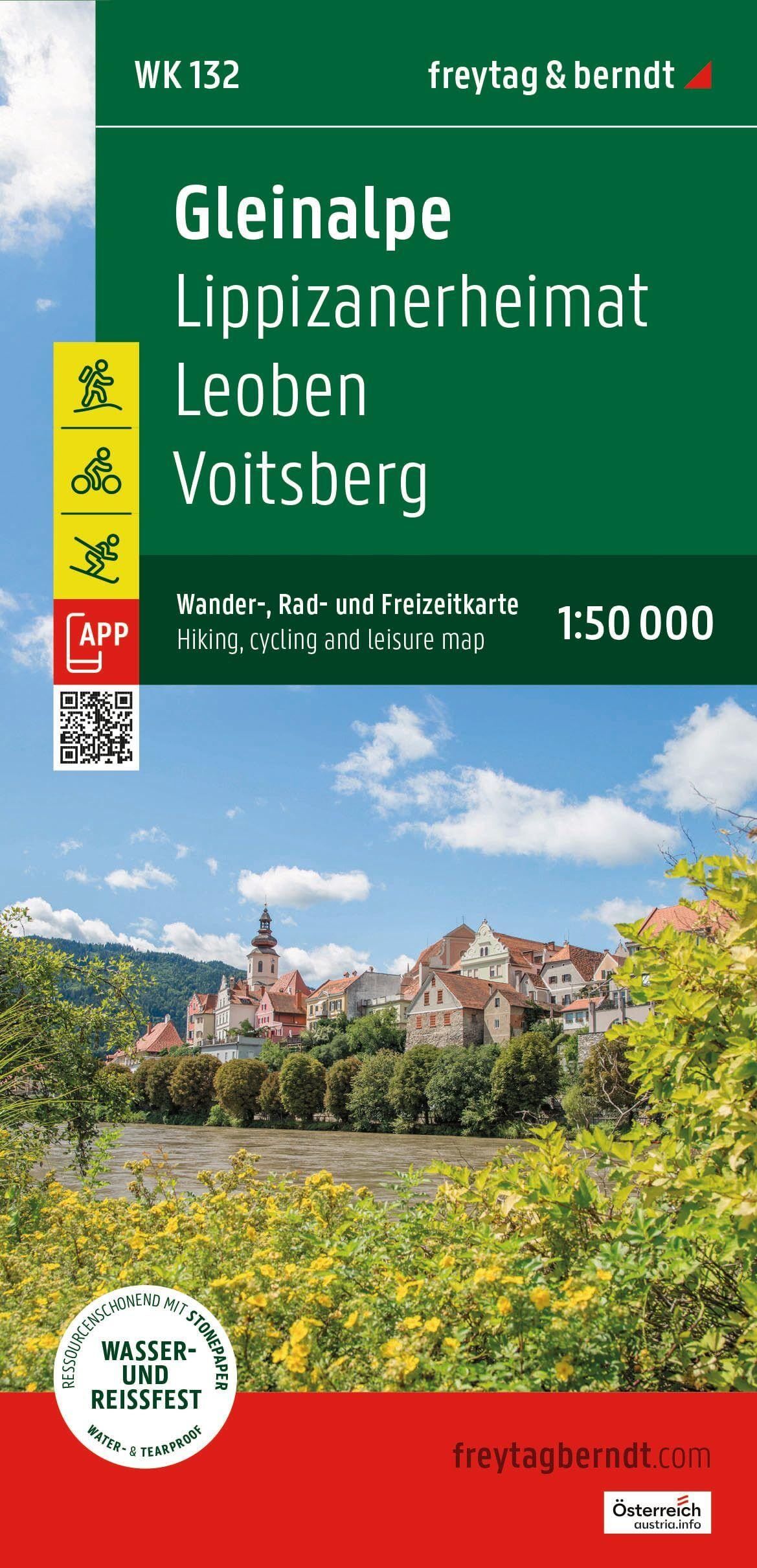 freytag & berndt Wanderkarte Gleinalpe - Lipizzanerheimat - Leoben - Voitsberg 1:50.000