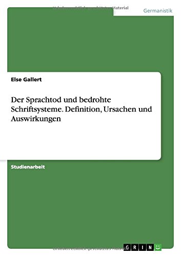 Der Sprachtod und bedrohte Schriftsysteme. Definition, Ursachen und Auswirkungen