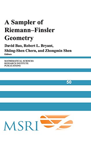 A Sampler of Riemann-Finsler Geometry (Mathematical Sciences Research Institute Publications, Band 50)