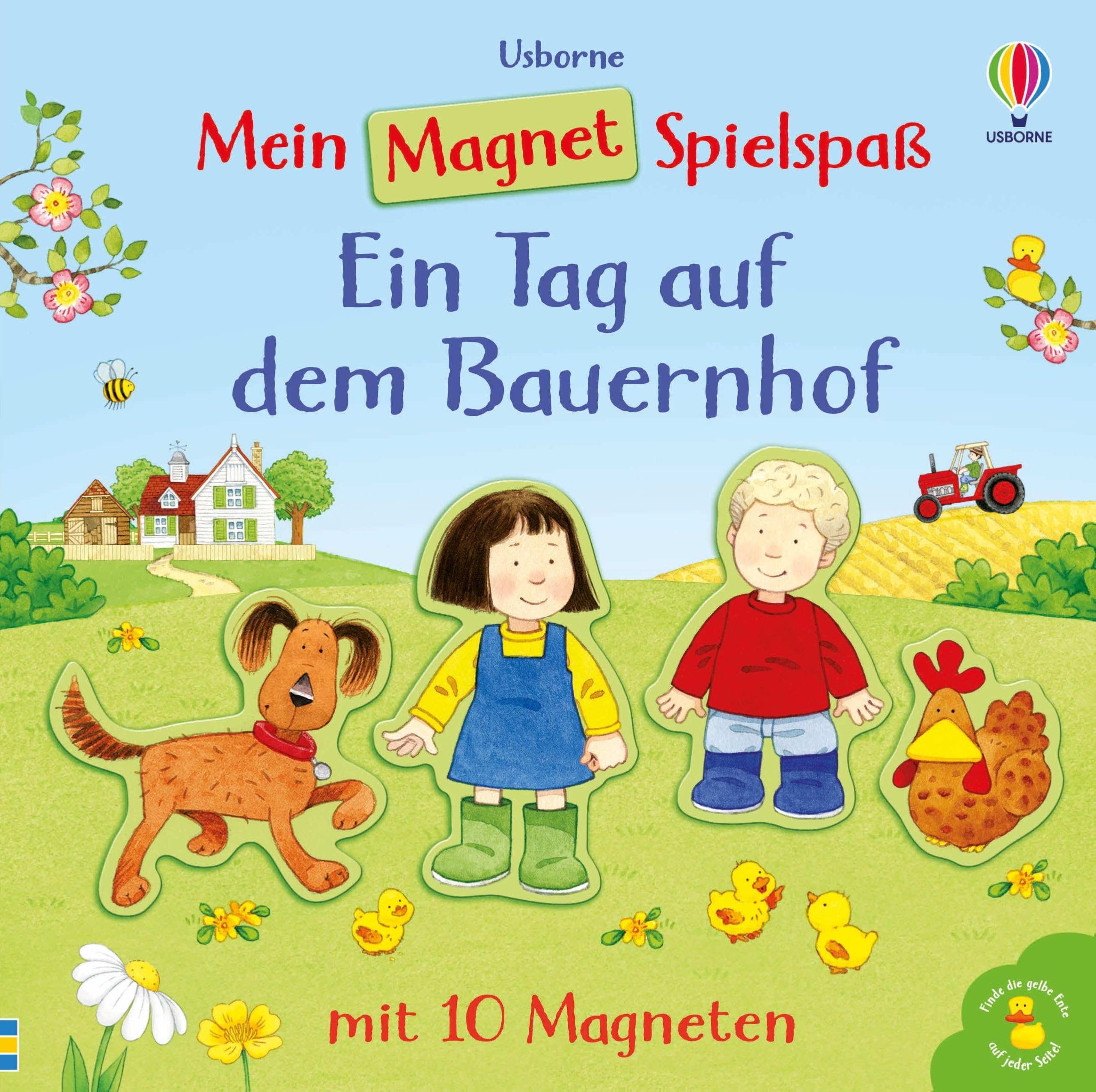 Mein Magnet-Spielspaß: Ein Tag auf dem Bauernhof: Buch mit magnetischen Seiten sowie 10 Magneten in Form von Menschen und Tieren – für Kinder ab 3 Jahren