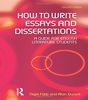 How to Write Essays and Dissertations: A Guide for English Literature Students