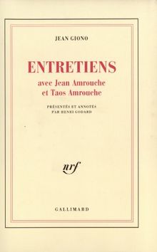 Entretiens avec Jean Amrouche et Taos Amrouche