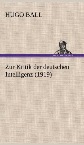 Zur Kritik der deutschen Intelligenz (1919)