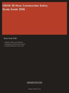 OSHA 30-Hour Construction Safety Study Guide 2026 von Meridian ...