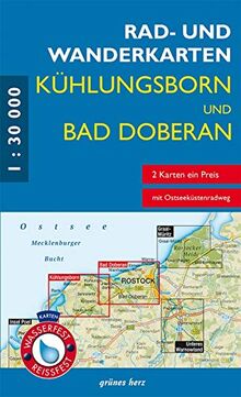 RWK-Set Kühlungsborn - Bad Doberan: Mit den Karten: „Rerik, Kühlungsborn“ und „Bad Doberan, Warnemünde“. Maßstab 1:30.000. Wasser- und reißfeste Karten.