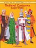 Medieval Costumes Paper Dolls (History of Costume)