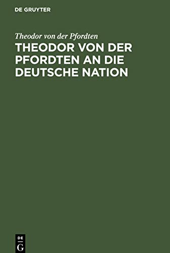 Theodor von der Pfordten an die Deutsche Nation: Zum 9. November 1933