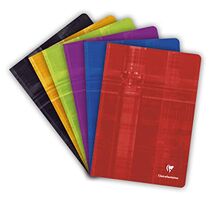 Clairefontaine 63161C Heft (DIN A4, 48 Blatt, 90g, französische Lineatur) 1 Stück farbig sortiert