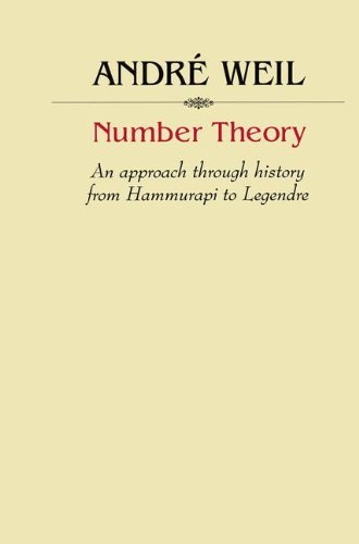 André Weil Number Theory, An Approach Through History From Hammurapi To Legendre (Modern Birkhäuser Classics)