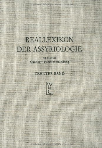 Reallexikon der Assyriologie und Vorderasiatischen Archäologie: Oannes - Priesterverkleidung